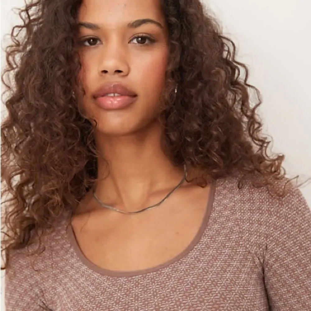 Free People Intimately Love Letter Long Sleeve Shaved Chocolate